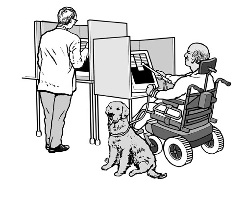 Voter-with-Service-Animal
